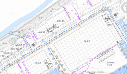 Civil and structural engineering by EDGE on an industrial site in Greater London Authority (GLA)